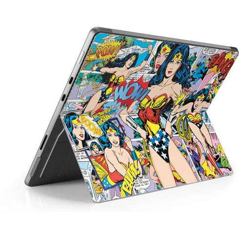 DC Comics Wonder Woman Comic Blast Surface Pro 8 Skin