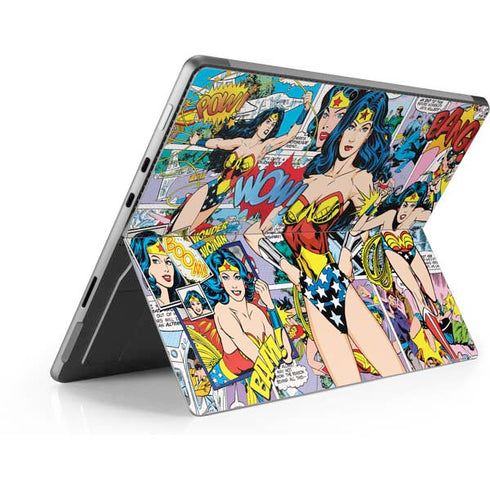 DC Comics Wonder Woman Comic Blast Surface Pro 9 Skin