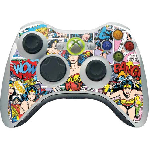 DC Comics Wonder Woman Comic Blast Xbox 360 Wireless Controller Skin
