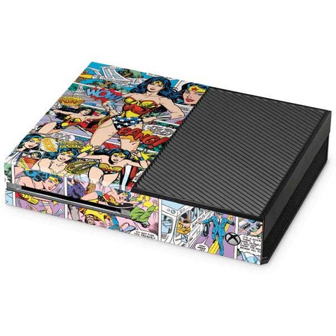 DC Comics Wonder Woman Comic Blast Xbox One Console Skin