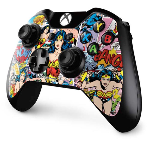 DC Comics Wonder Woman Comic Blast Xbox One Controller Skin