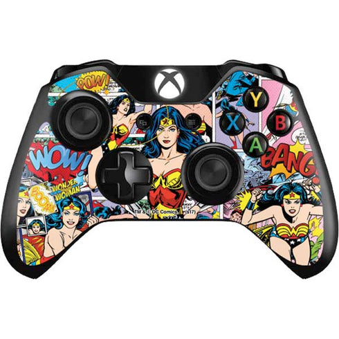 DC Comics Wonder Woman Comic Blast Xbox One Controller Skin