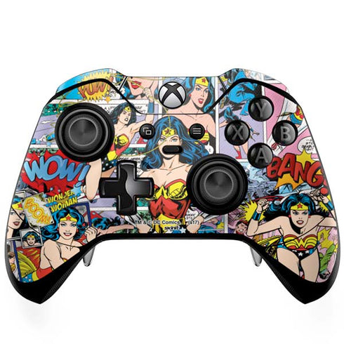 DC Comics Wonder Woman Comic Blast Xbox One Elite Controller Skin