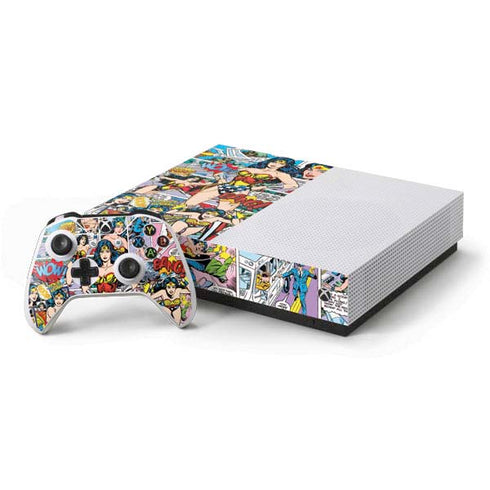 DC Comics Wonder Woman Comic Blast Xbox One S All-Digital Edition Bundle Skin