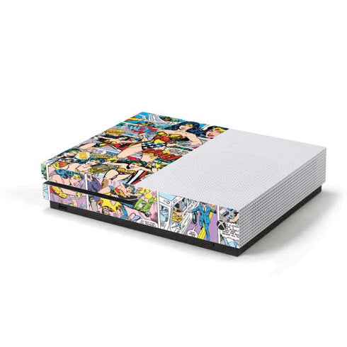 DC Comics Wonder Woman Comic Blast Xbox One S Console Skin