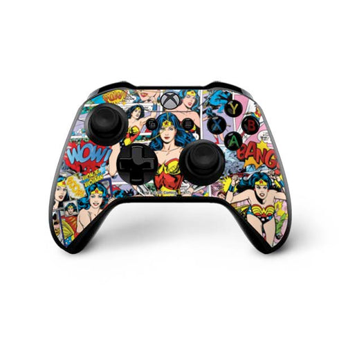 DC Comics Wonder Woman Comic Blast Xbox One X Controller Skin