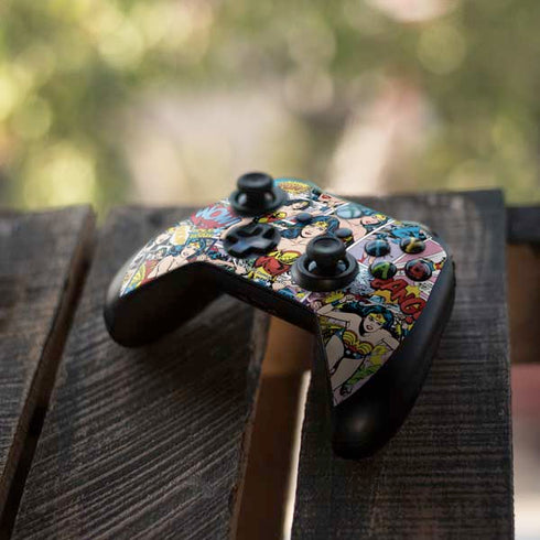 DC Comics Wonder Woman Comic Blast Xbox One X Controller Skin