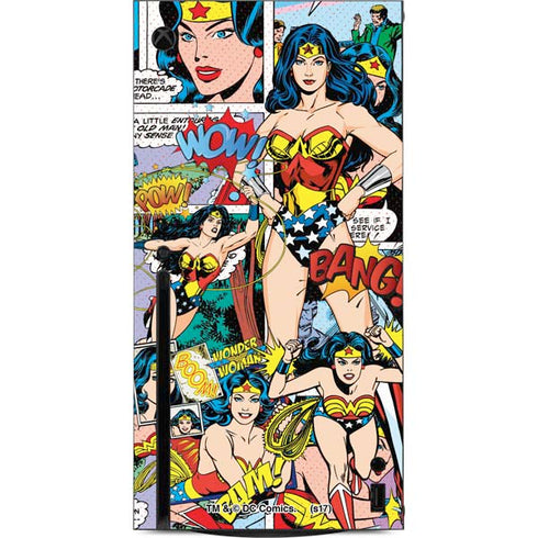 DC Comics Wonder Woman Comic Blast Xbox Series X Console Skin