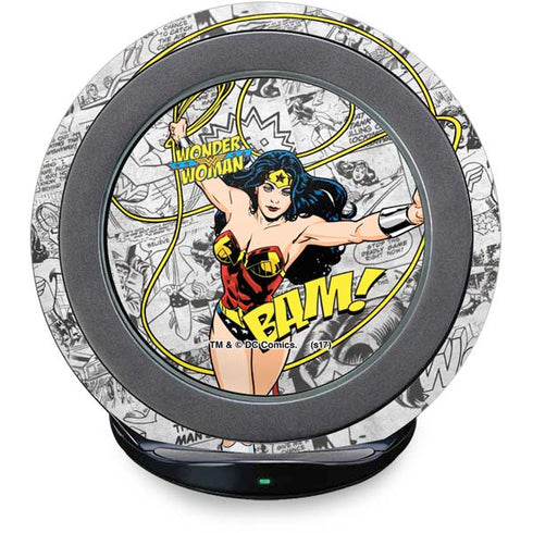 DC Comics Wonder Woman Classic Action Pose Fast Charge Wireless Charging Stand Skin