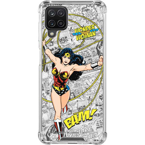 DC Comics Wonder Woman Classic Action Pose Galaxy A12 Clear Case