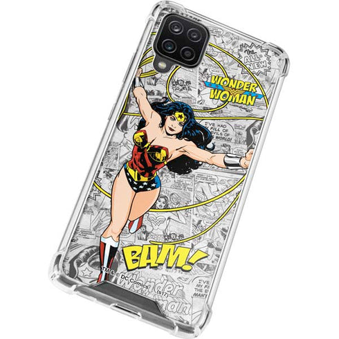 DC Comics Wonder Woman Classic Action Pose Galaxy A12 Clear Case