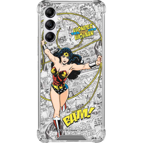 DC Comics Wonder Woman Classic Action Pose Galaxy A14 5G Clear Case