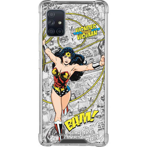 DC Comics Wonder Woman Classic Action Pose Galaxy A51 5G Clear Case