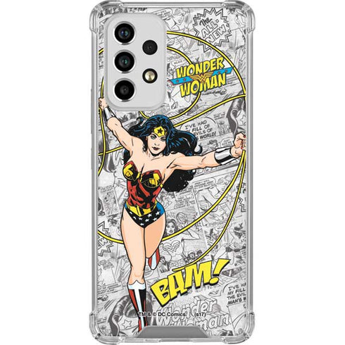 DC Comics Wonder Woman Classic Action Pose Galaxy A53 5G Clear Case