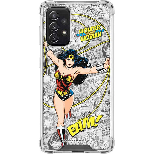 DC Comics Wonder Woman Classic Action Pose Galaxy A72 5G Clear Case