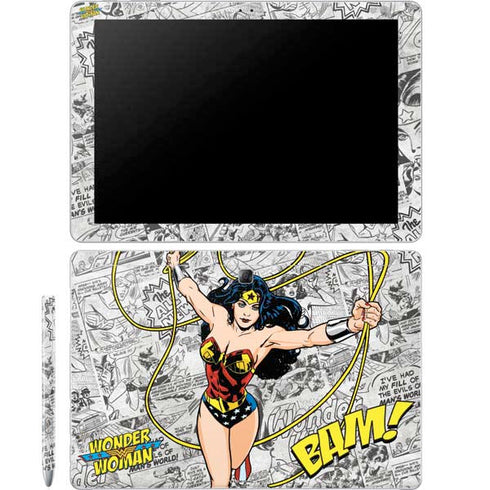 DC Comics Wonder Woman Classic Action Pose Galaxy Book 12in Skin