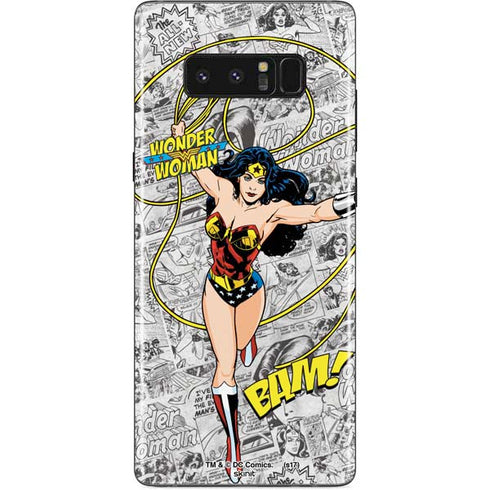 DC Comics Wonder Woman Classic Action Pose Galaxy Note 8 Skin