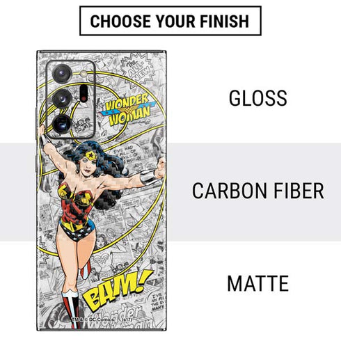 DC Comics Wonder Woman Classic Action Pose Galaxy Note20 Ultra 5G Skin