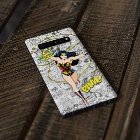 DC Comics Wonder Woman Classic Action Pose Galaxy S10 Plus Skin