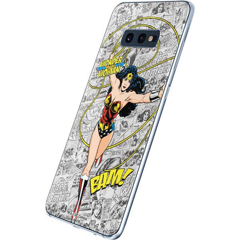 DC Comics Wonder Woman Classic Action Pose Galaxy S10e Skin