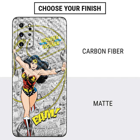 DC Comics Wonder Woman Classic Action Pose Galaxy S20 Plus Skin