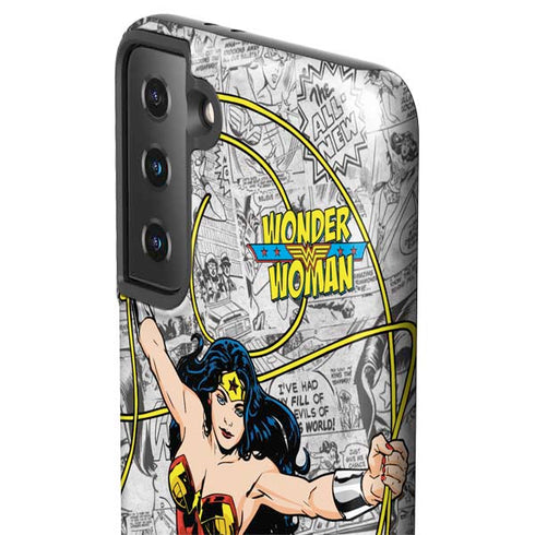 DC Comics Wonder Woman Classic Action Pose Galaxy S21 Plus 5G Pro Case