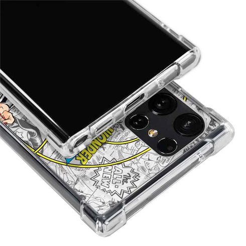 DC Comics Wonder Woman Classic Action Pose Galaxy S22 Ultra Clear Case