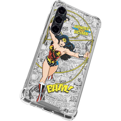 DC Comics Wonder Woman Classic Action Pose Galaxy S23 FE Clear Case