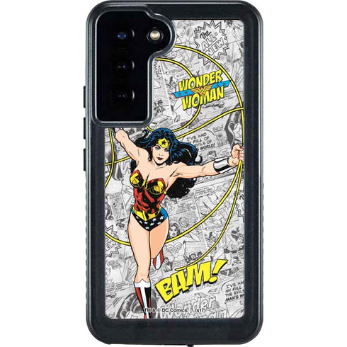 DC Comics Wonder Woman Classic Action Pose Galaxy S23 Plus Waterproof Case