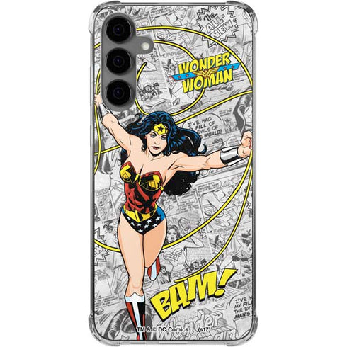 DC Comics Wonder Woman Classic Action Pose Galaxy S24 Plus Clear Case