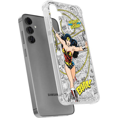 DC Comics Wonder Woman Classic Action Pose Galaxy S24 Plus Clear Case