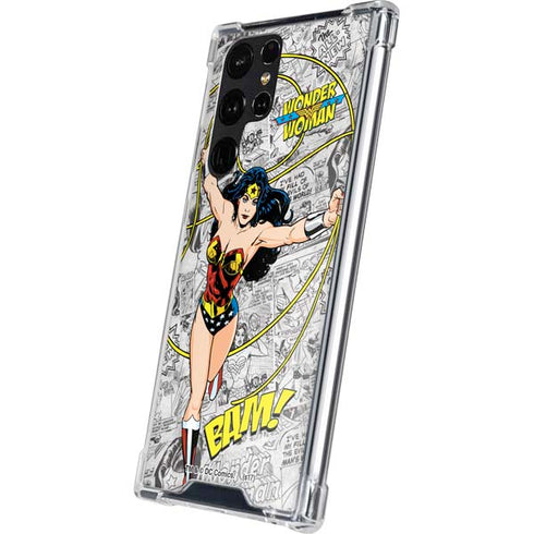 DC Comics Wonder Woman Classic Action Pose Galaxy S24 Ultra Clear Case