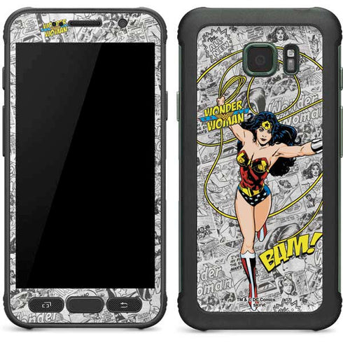 DC Comics Wonder Woman Classic Action Pose Galaxy S7 Active Skin