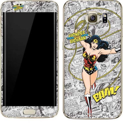 DC Comics Wonder Woman Classic Action Pose Galaxy S7 Edge Skin