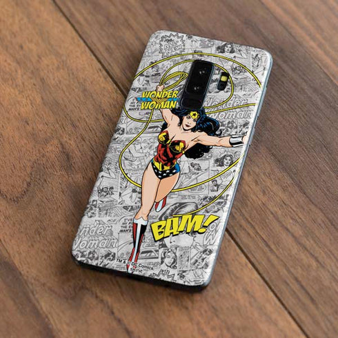 DC Comics Wonder Woman Classic Action Pose Galaxy S9 Plus Skin