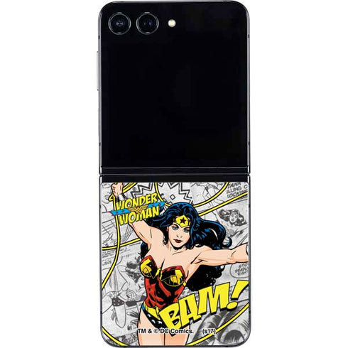 DC Comics Wonder Woman Classic Action Pose Galaxy Z Flip5 5G Skin
