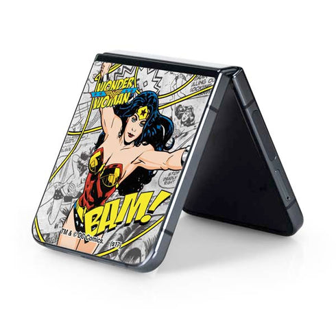 DC Comics Wonder Woman Classic Action Pose Galaxy Z Flip5 5G Skin