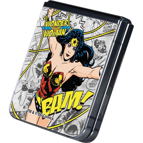 DC Comics Wonder Woman Classic Action Pose Galaxy Z Flip5 5G Skin