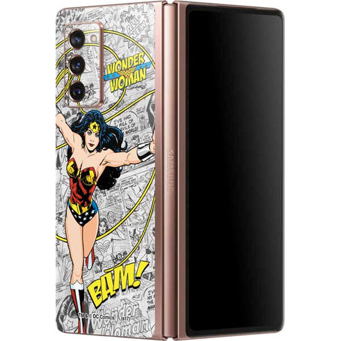 DC Comics Wonder Woman Classic Action Pose Galaxy Z Fold2 5G Skin