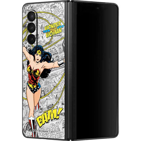 DC Comics Wonder Woman Classic Action Pose Galaxy Z Fold3 5G Skin