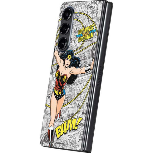 DC Comics Wonder Woman Classic Action Pose Galaxy Z Fold5 5G Skin