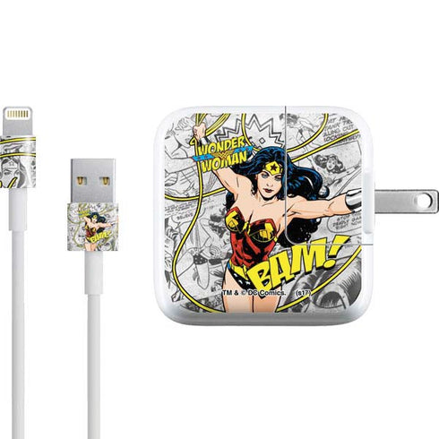 DC Comics Wonder Woman Classic Action Pose iPad Charger (10W USB) Skin