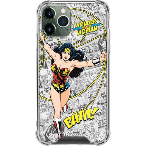 DC Comics Wonder Woman Classic Action Pose iPhone 11 Pro Max Clear Case