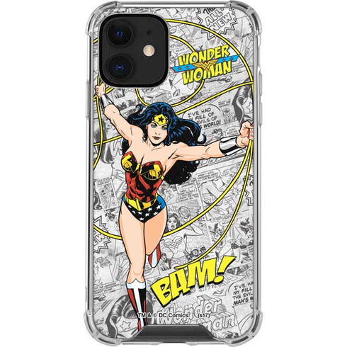 DC Comics Wonder Woman Classic Action Pose iPhone 12 Clear Case