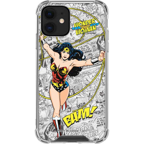 DC Comics Wonder Woman Classic Action Pose iPhone 12 Mini Clear Case
