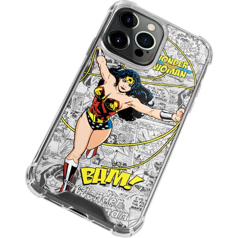 DC Comics Wonder Woman Classic Action Pose iPhone 13 Pro Clear Case