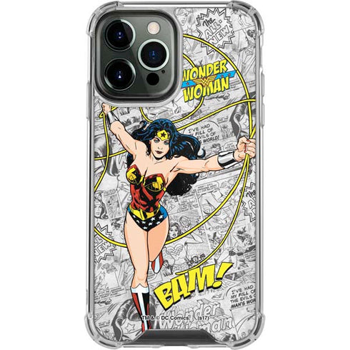 DC Comics Wonder Woman Classic Action Pose iPhone 13 Pro Max Clear Case