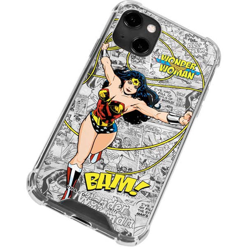 DC Comics Wonder Woman Classic Action Pose iPhone 14 Clear Case
