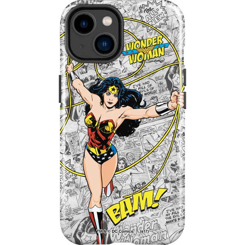 DC Comics Wonder Woman Classic Action Pose iPhone 15 Plus Impact Case