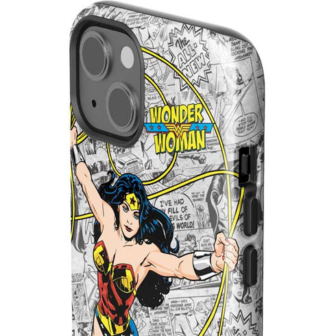 DC Comics Wonder Woman Classic Action Pose iPhone 15 Plus Impact Case